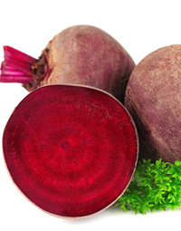 red beets with parsley leafs